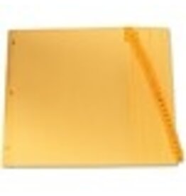INDEX MYLAR TAB LTR BUFF*A-Z