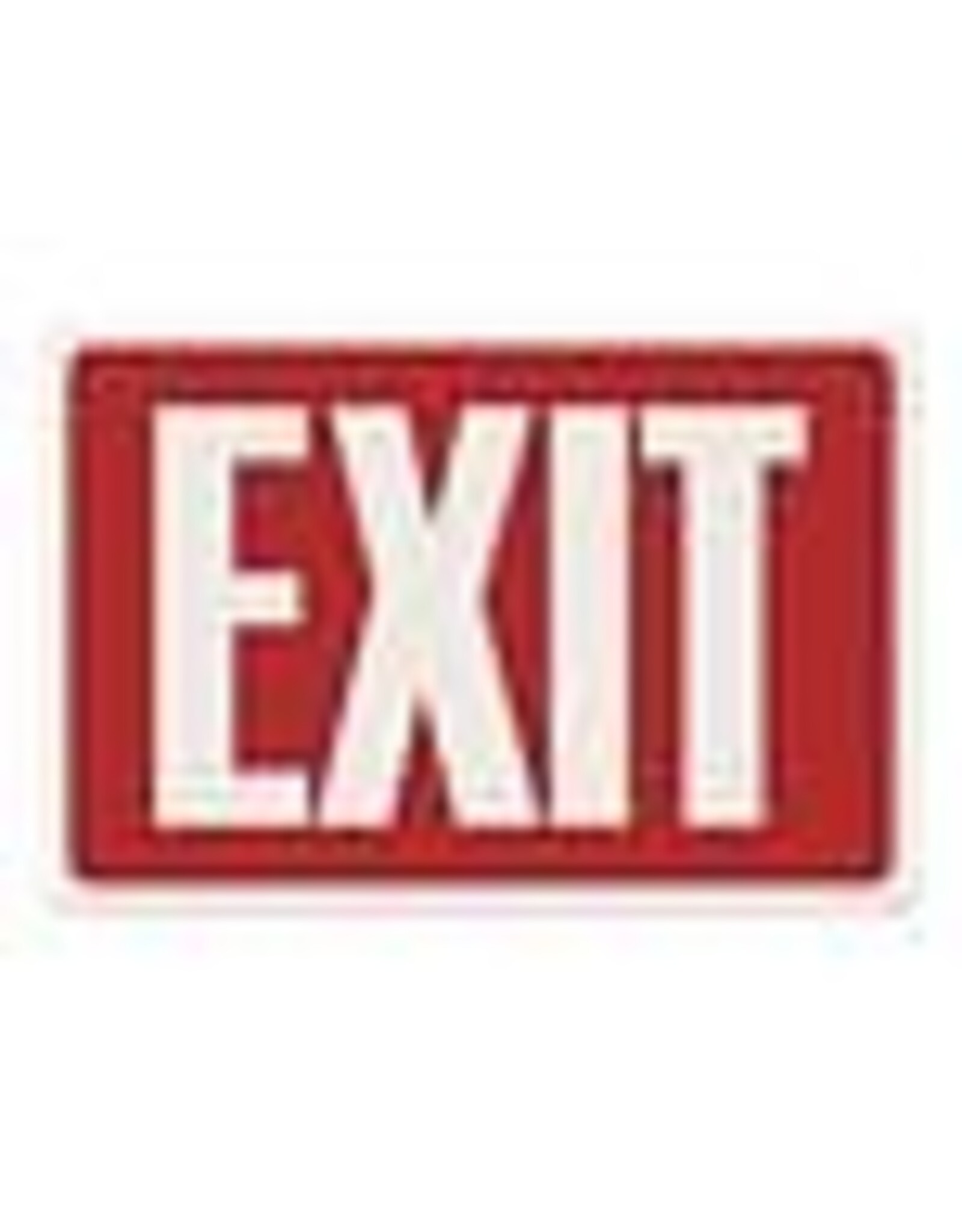 SIGN 12x8 RD/WT*EXIT