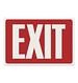 SIGN 12x8 RD/WT*EXIT