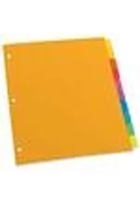 INDEX DIVIDER POLY ASST 10TAB