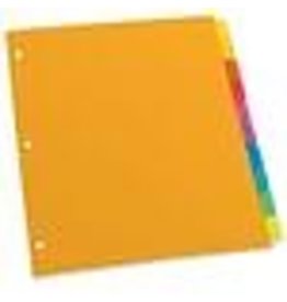 INDEX DIVIDER POLY ASST 10TAB