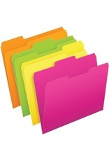 FILE GLOW LTR 1/2CUT ASST*24pk