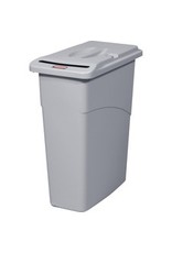 WASTEBASKET+COV.SLIM JIM GREY
