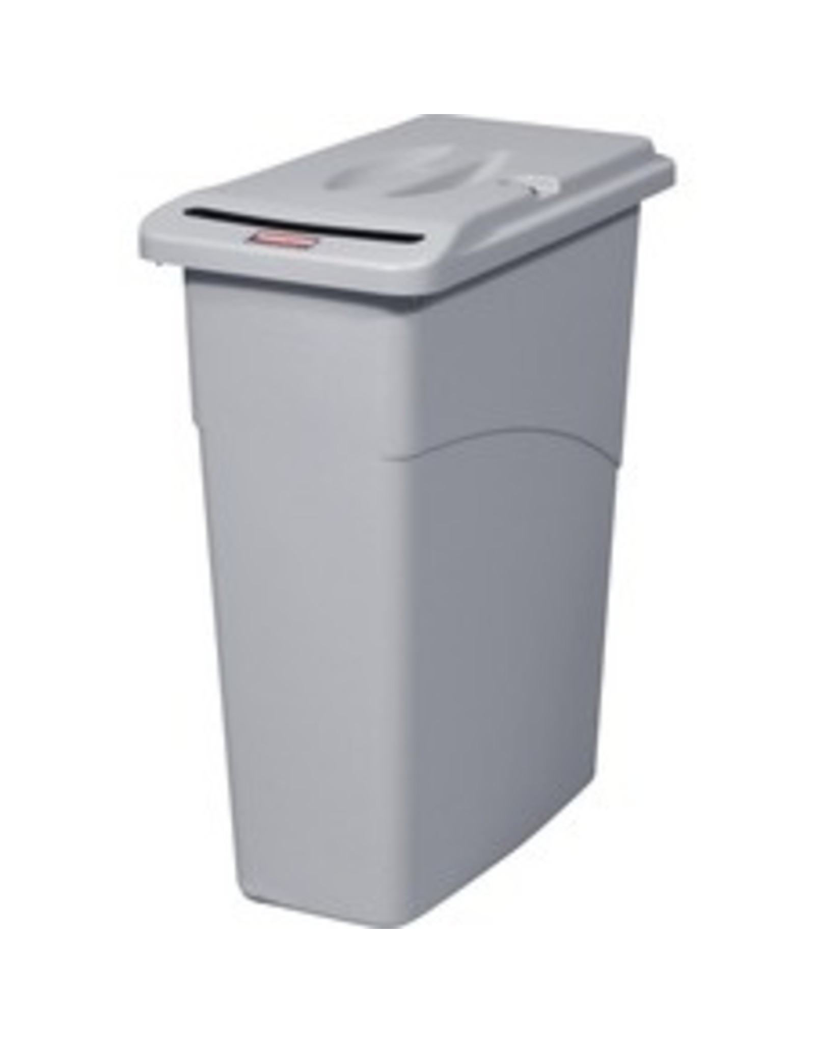 WASTEBASKET+COV.SLIM JIM GREY