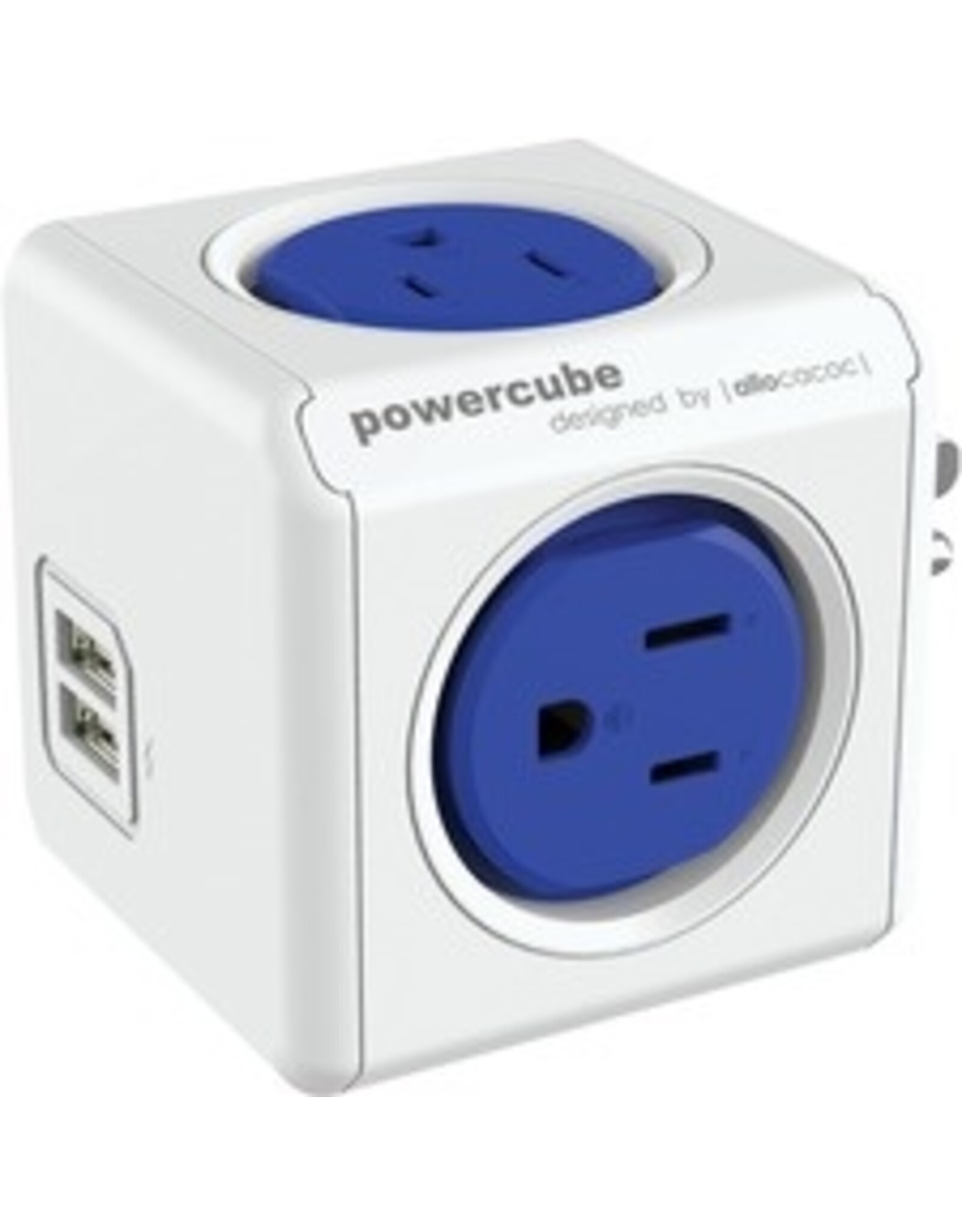 SURGE PROT.4-OUTLET+2 USB BLUE