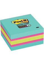 POST-IT S-STICK 3X3 AQ/FUCH/GN