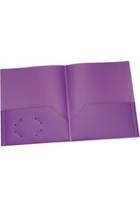 PORTFOLIO POLY 2-POCKET *PURPL