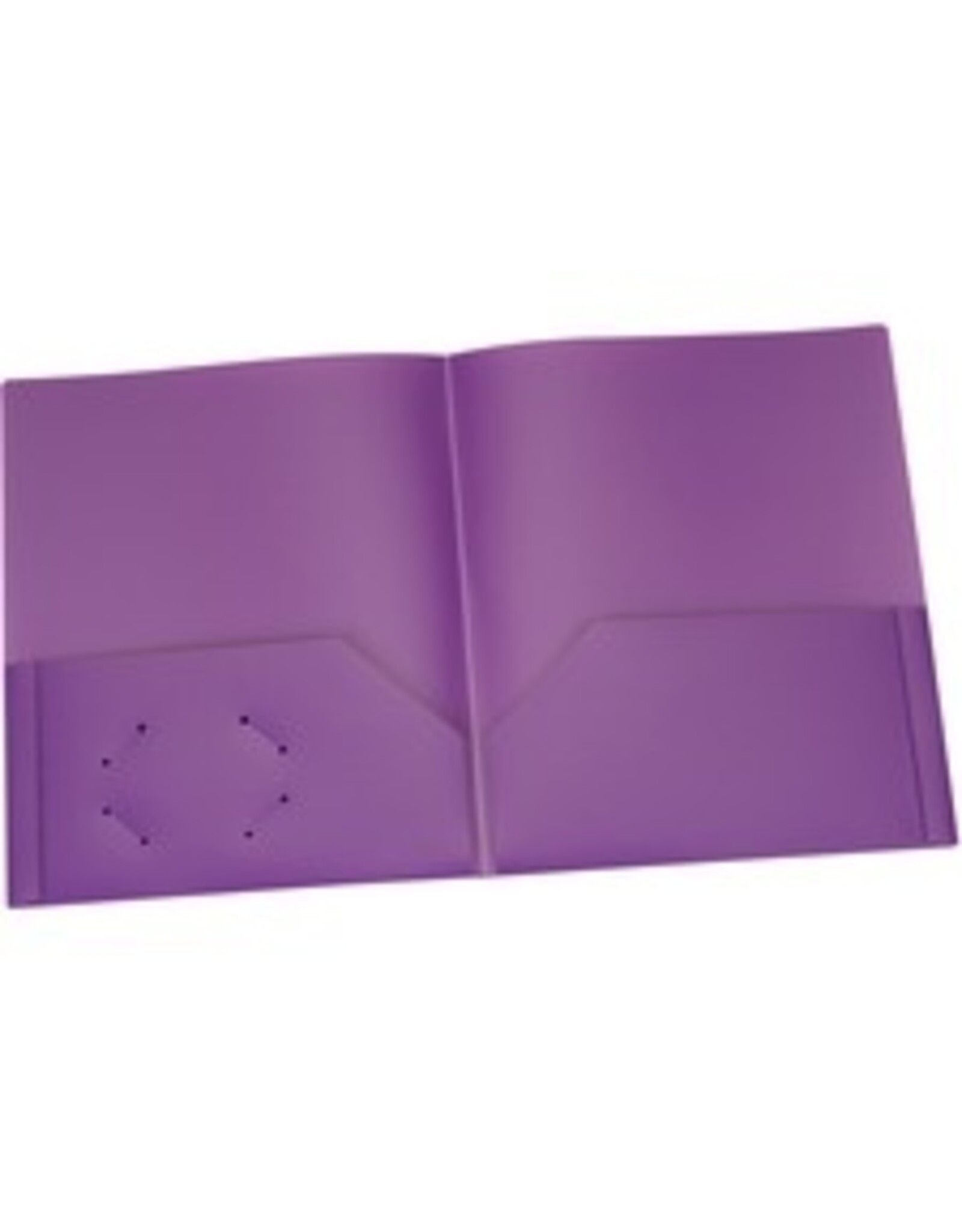 PORTFOLIO POLY 2-POCKET *PURPL