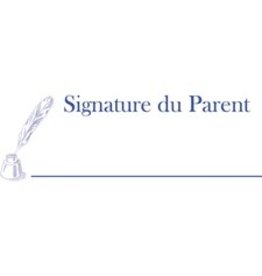 STAMP S-PRNT PARENT SIG.BLUE