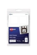 LABEL M/PURP REMOV 1.5x1.5 WHT