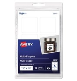 LABEL M/PURP REMOV 1.5x1.5 WHT