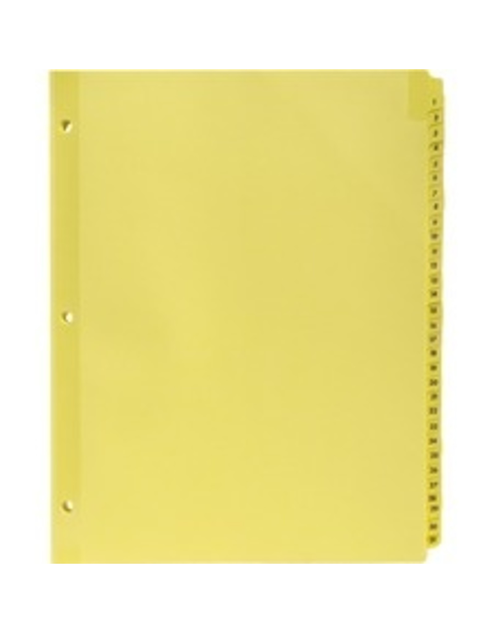 INDEX, CLEAR TAB LTR    *DAILY