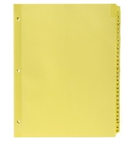 INDEX, CLEAR TAB LTR    *DAILY