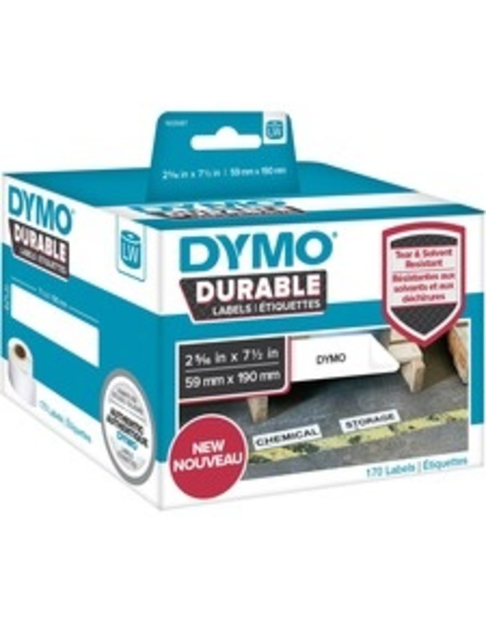 LABEL DURABLE 2-5/16x7.5 WHT