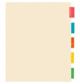 POCKET DIVIDER, 11x9*AST*5 TAB