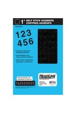 STK-ON LTR, HEL 1'' NUMB *BLACK