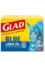 GLAD BLUE RECYC 90L 30x33*30bx