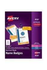 NAME BADGE VERT 2SD+TCK 6x4.25