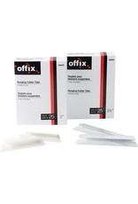 HANG FLDR TABS 2''CLEAR,25/PK