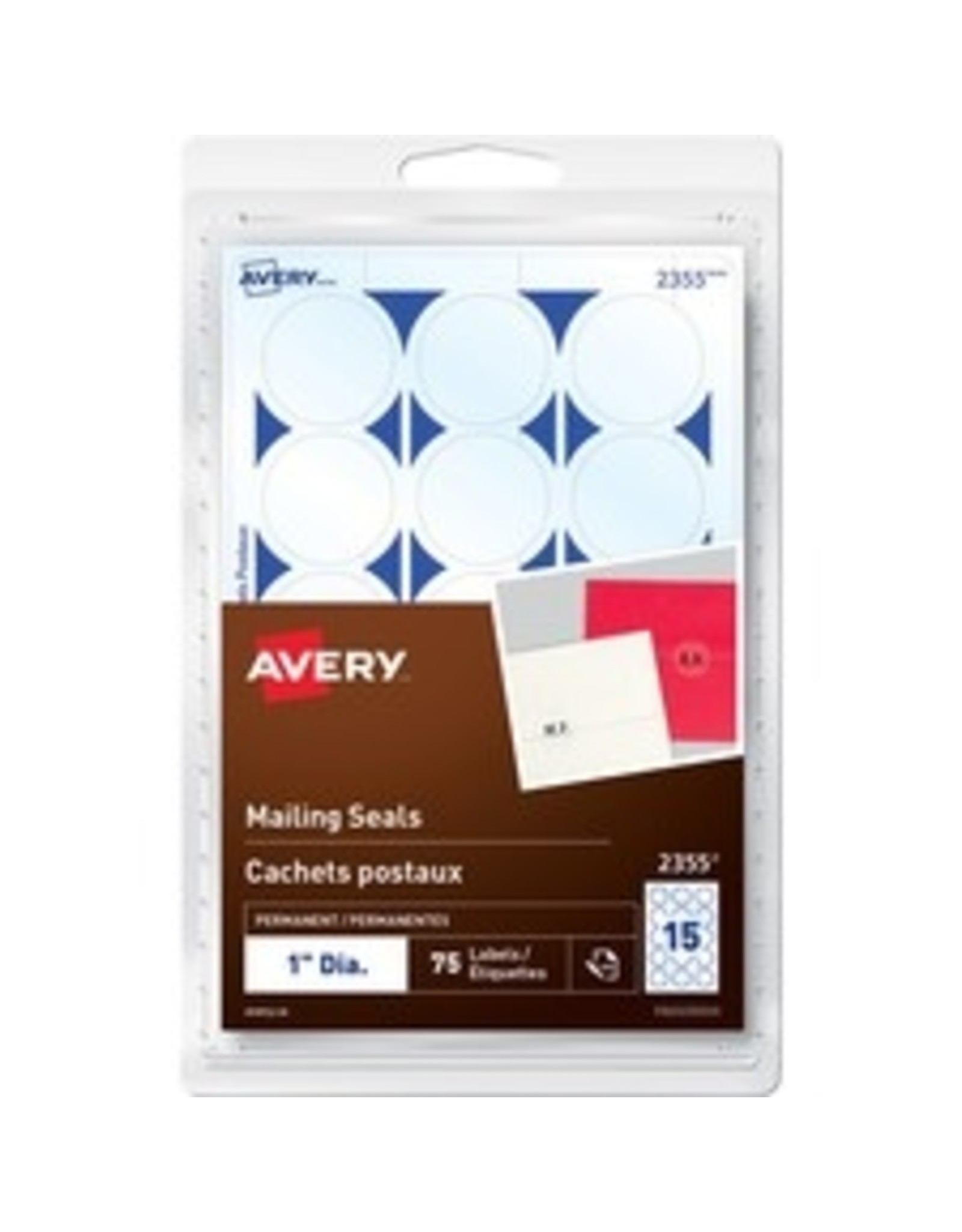 MAILING SEAL CLEAR 1''Dia*75/PK