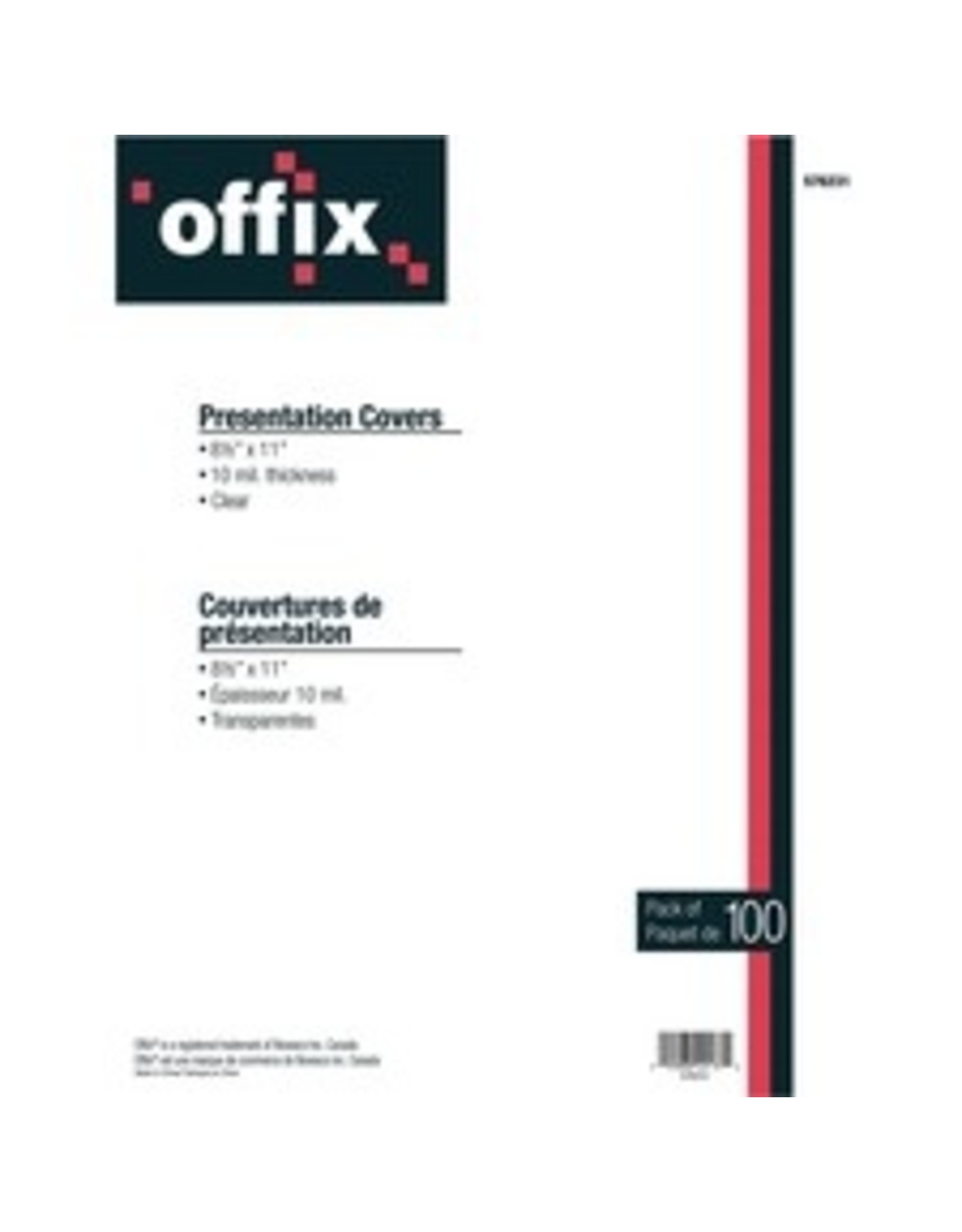 BIND CVR LTR CLEAR 10mil OFFX