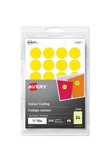 LAB RND.75''*REMOV PRNT/WRT*YEL