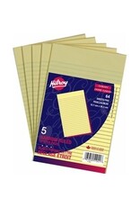 PAD,5x8,1/4''RULE CNRY 64sh*5pk