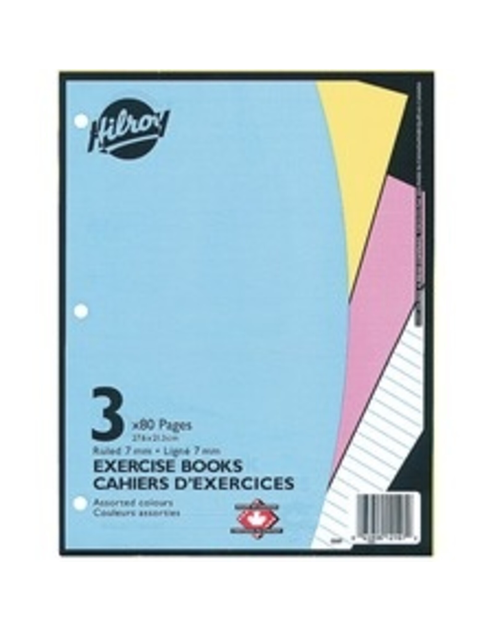 EXERCISE BOOK, 80 PAGES *3/PK