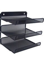 ORGANIZER,3SHLF,LTR,MESH,BK