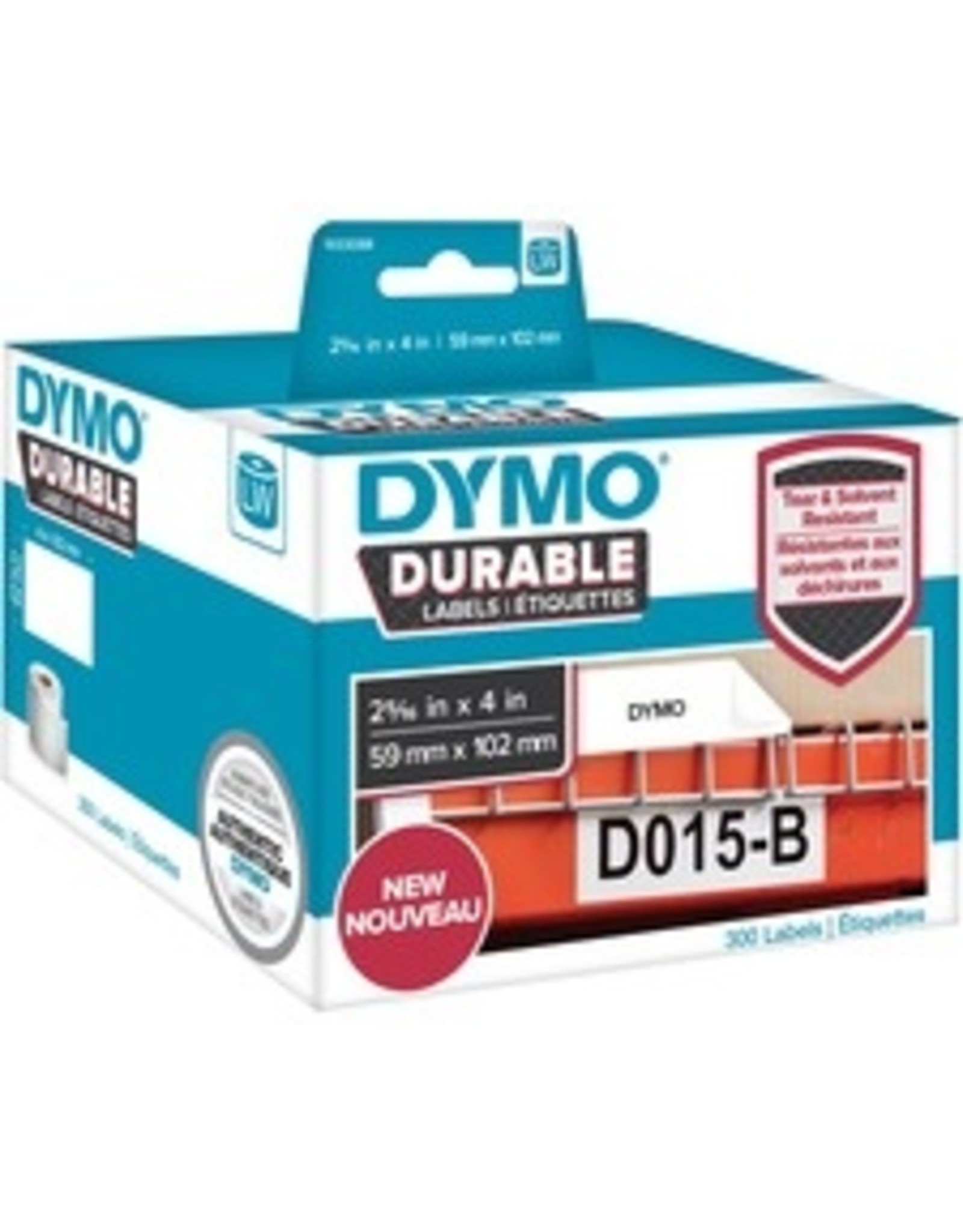 LABEL DURABLE 2-5/16X4'' WHTE