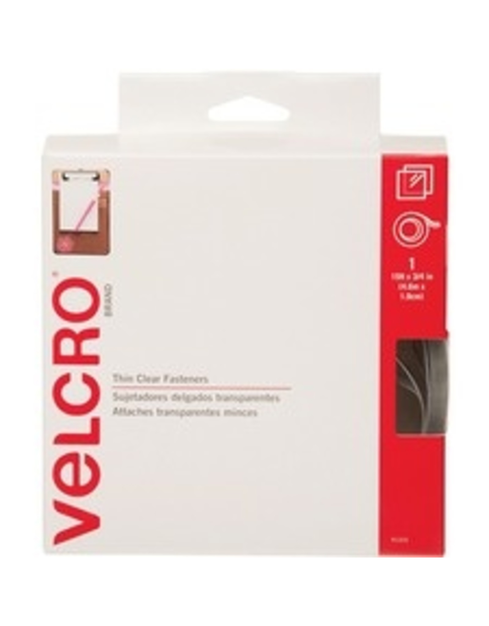 VELCRO TRANSPARENT TAPE 15'