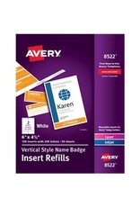 NAME BADGE INSERT VERT 6x4.25