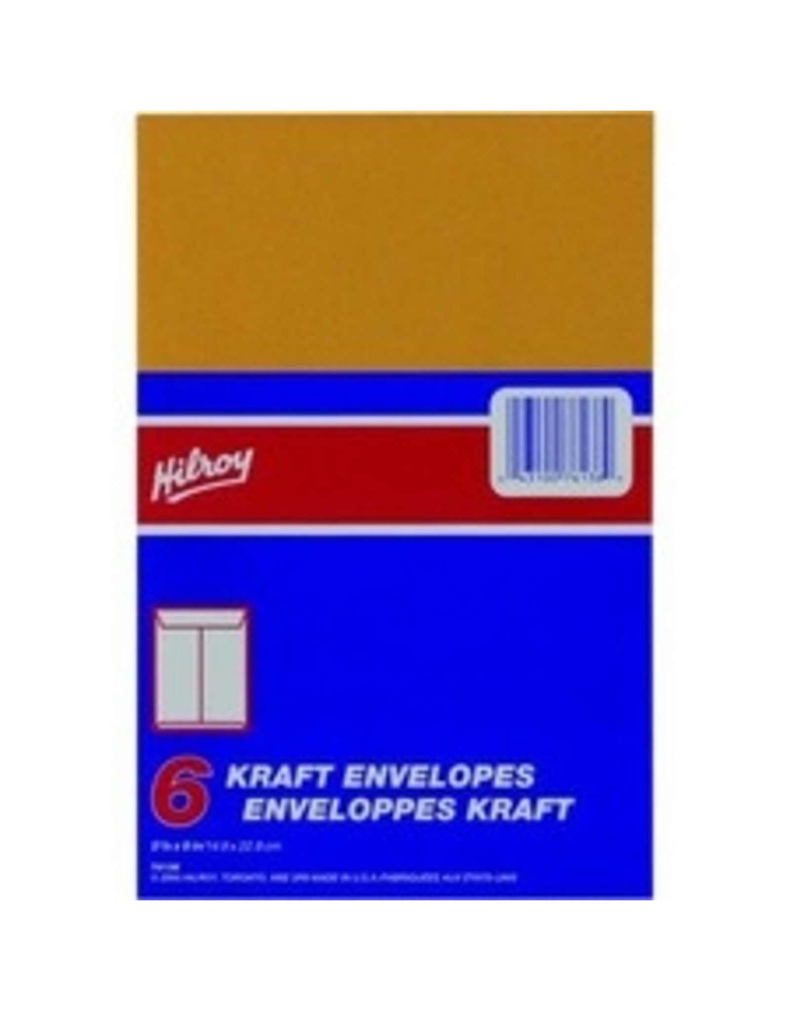 ENV #2 KRAFT 7/8X9, 6/PK