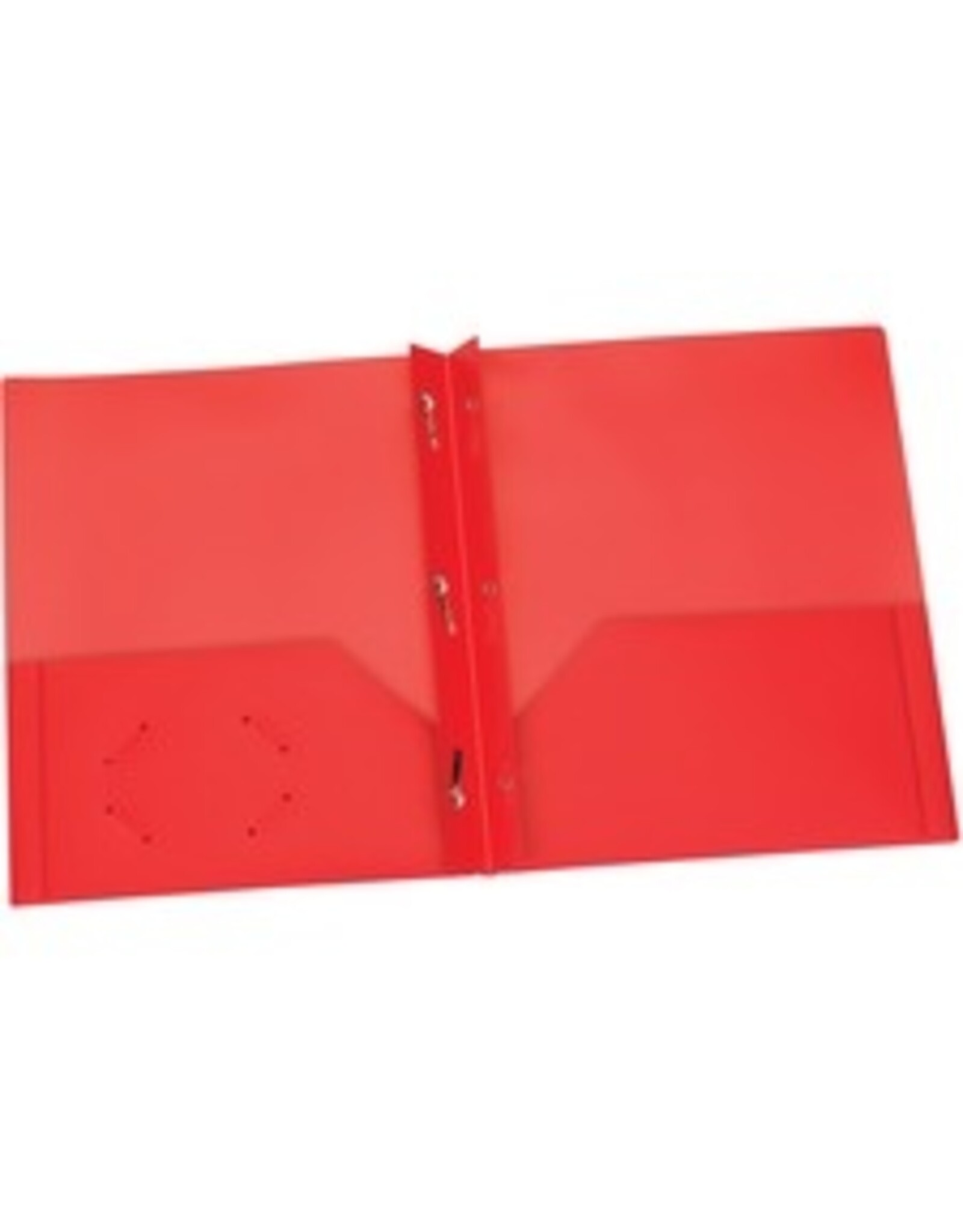 PORTFOLIO POLY 2PCKT+PRONG*RED