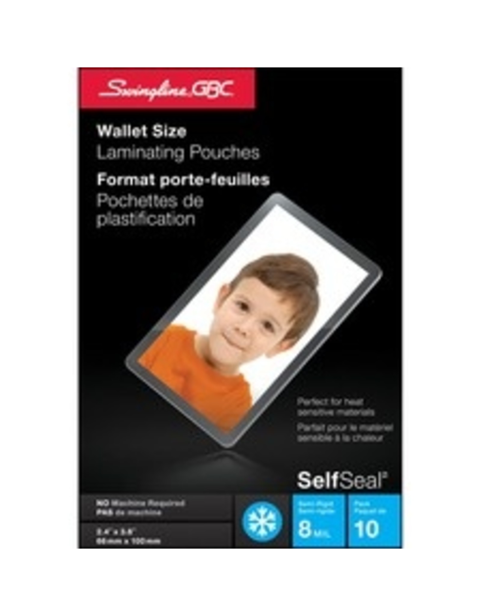 LAM POUCH S/ADH.2X4 CARD,10/PK