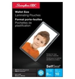 LAM POUCH S/ADH.2X4 CARD,10/PK