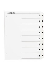 INDEX,QUICK,8TAB,WHTE,1ST