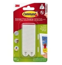 PIC HANG STRIPS LRG WHITE*4/PK