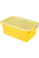 SMALL CUBBY W/COVER*YELLOW