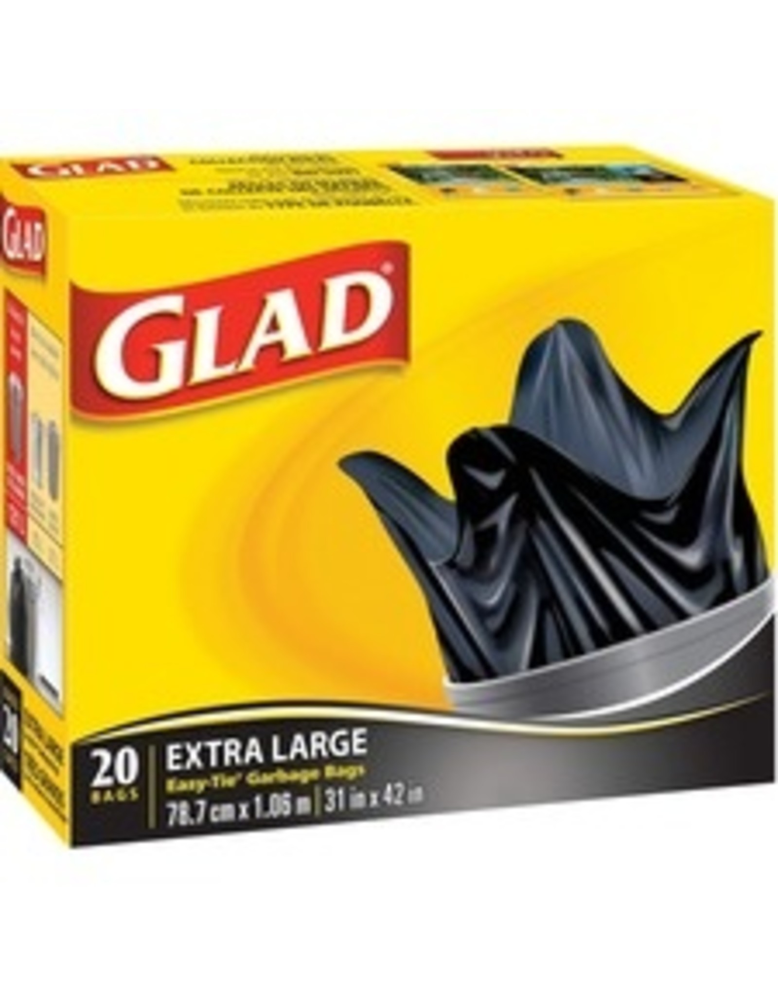 GLAD GARAGE BAG X-LRG BLK*20bx