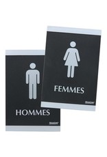 SIGN 6X9, MEN WOMEN, 2/PK
