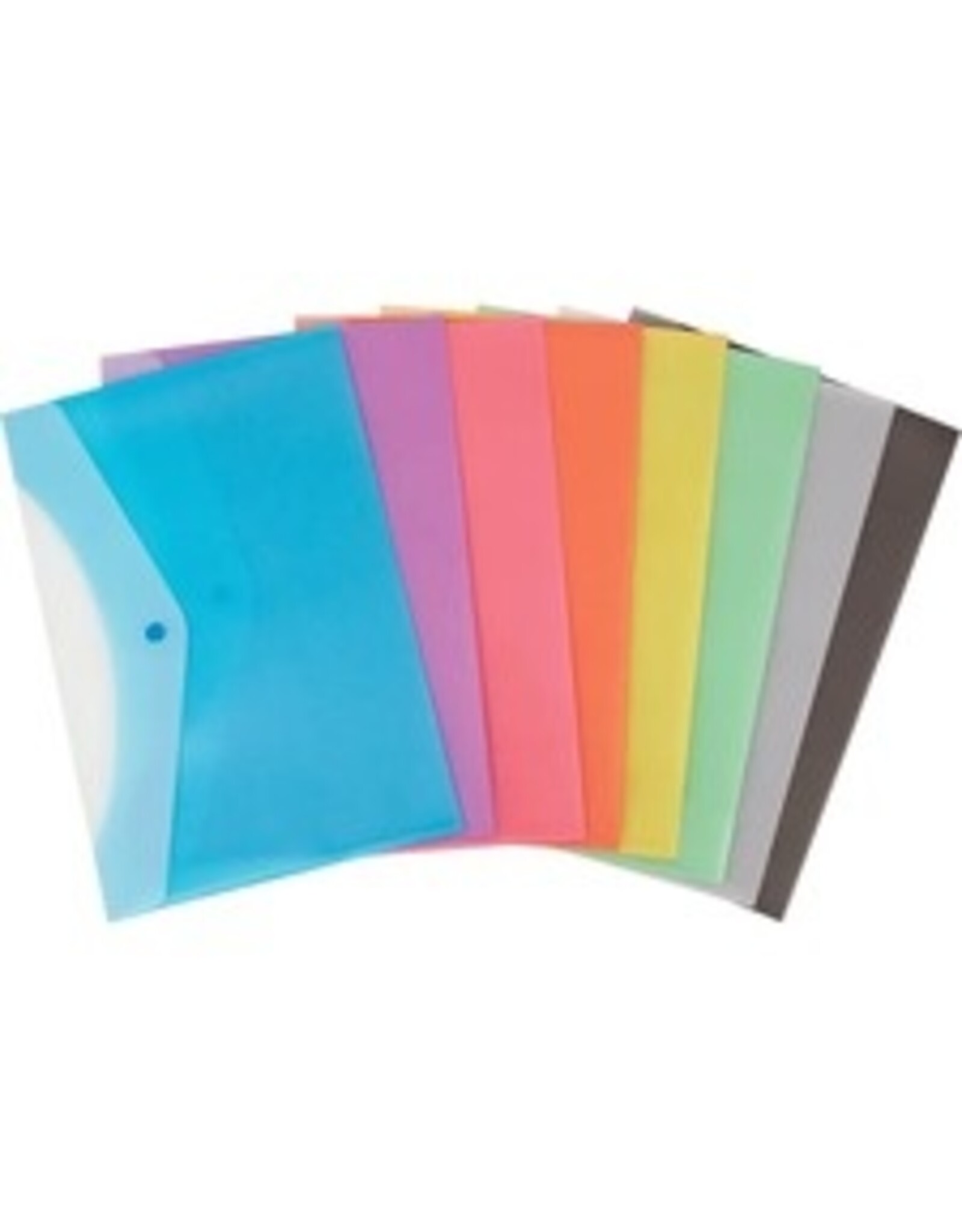 POLY ENV SNAP BUTTON LTR, ASST