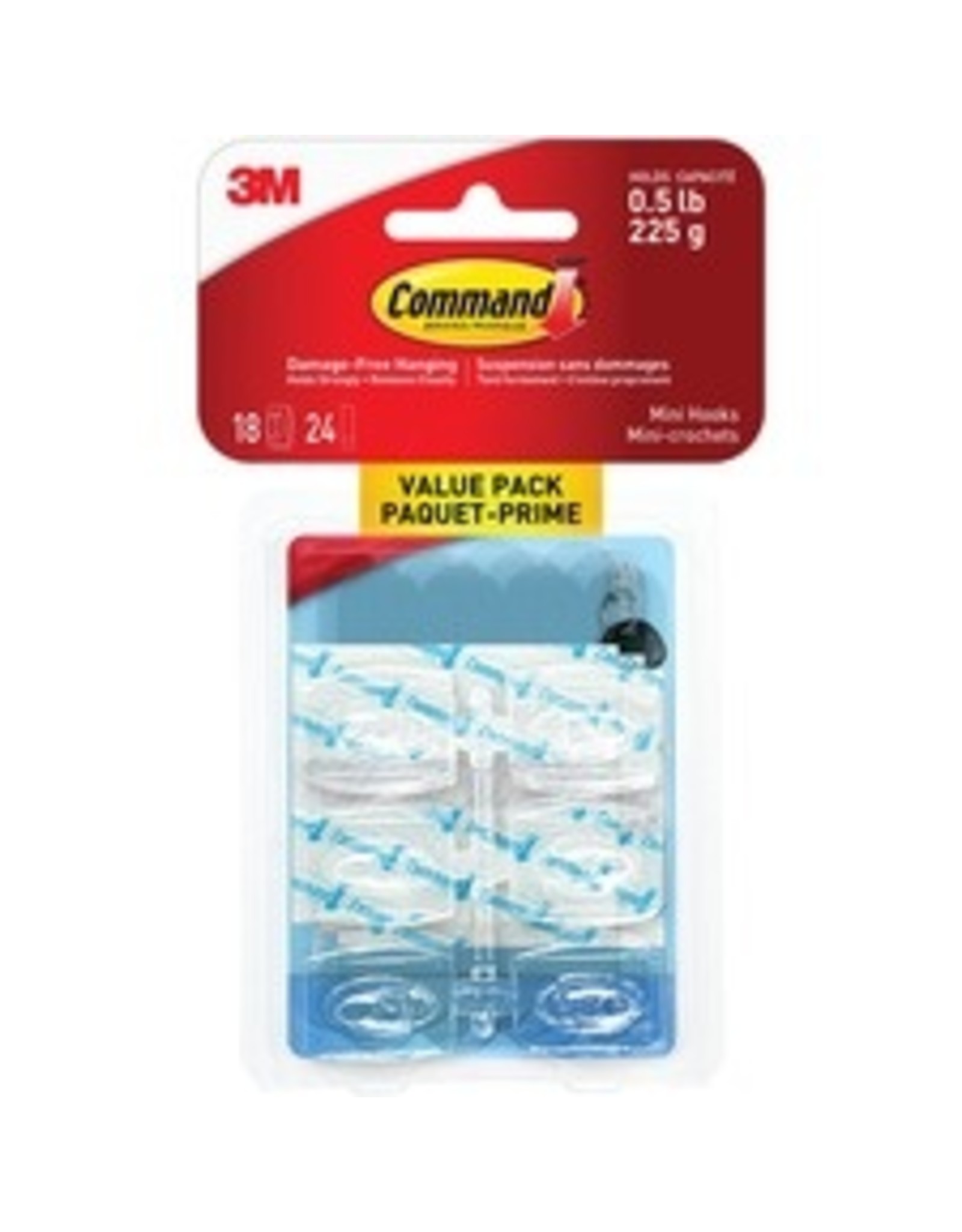 MINI CLEAR(18)HOOK/24 STRIP
