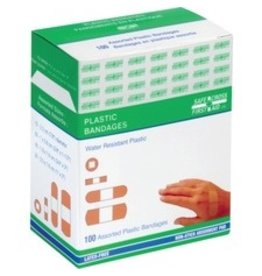 BANDAGES PLASTIC ASST, 100/BX
