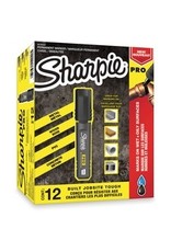 MRKR SHARPIE PRO CHIS BLK*12bx