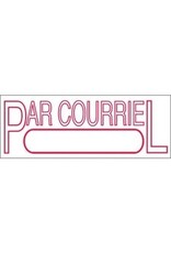 STAMP 4911 RED ''PAR COURRIEL''
