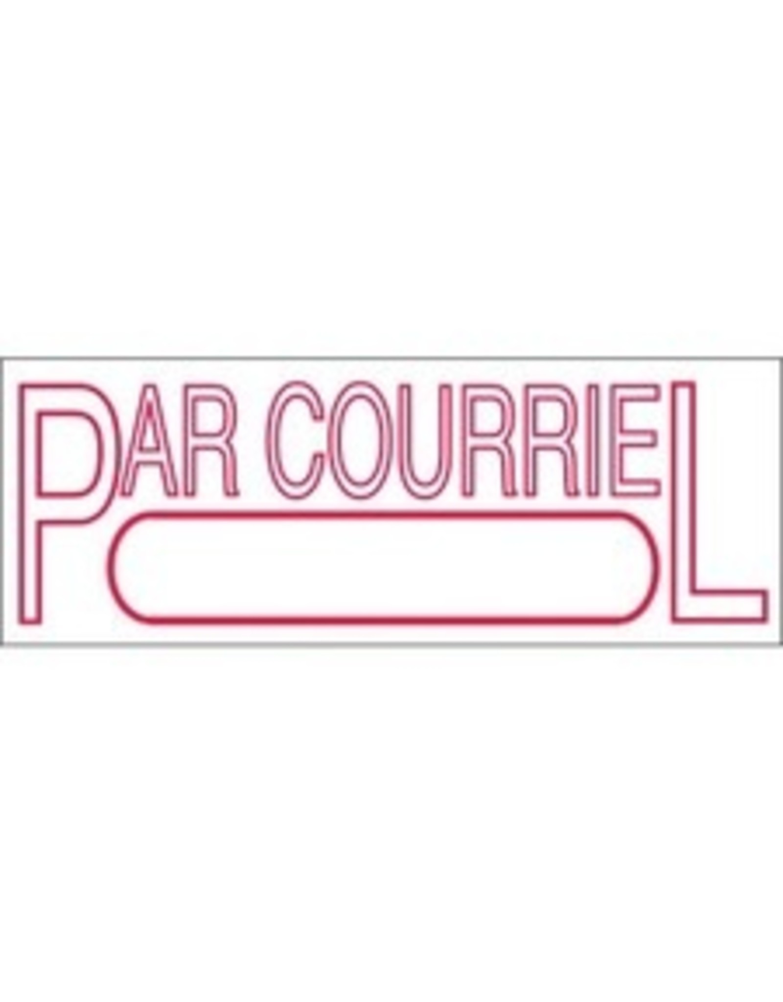 STAMP 4911 RED ''PAR COURRIEL''