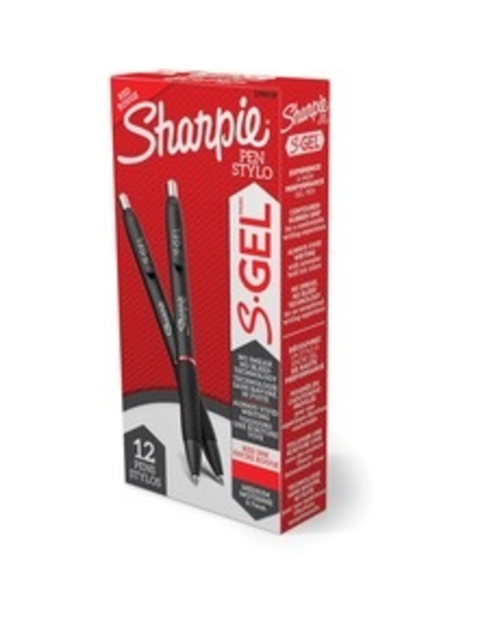 GEL SHARPIE 0.7mm, RED, 12/BX