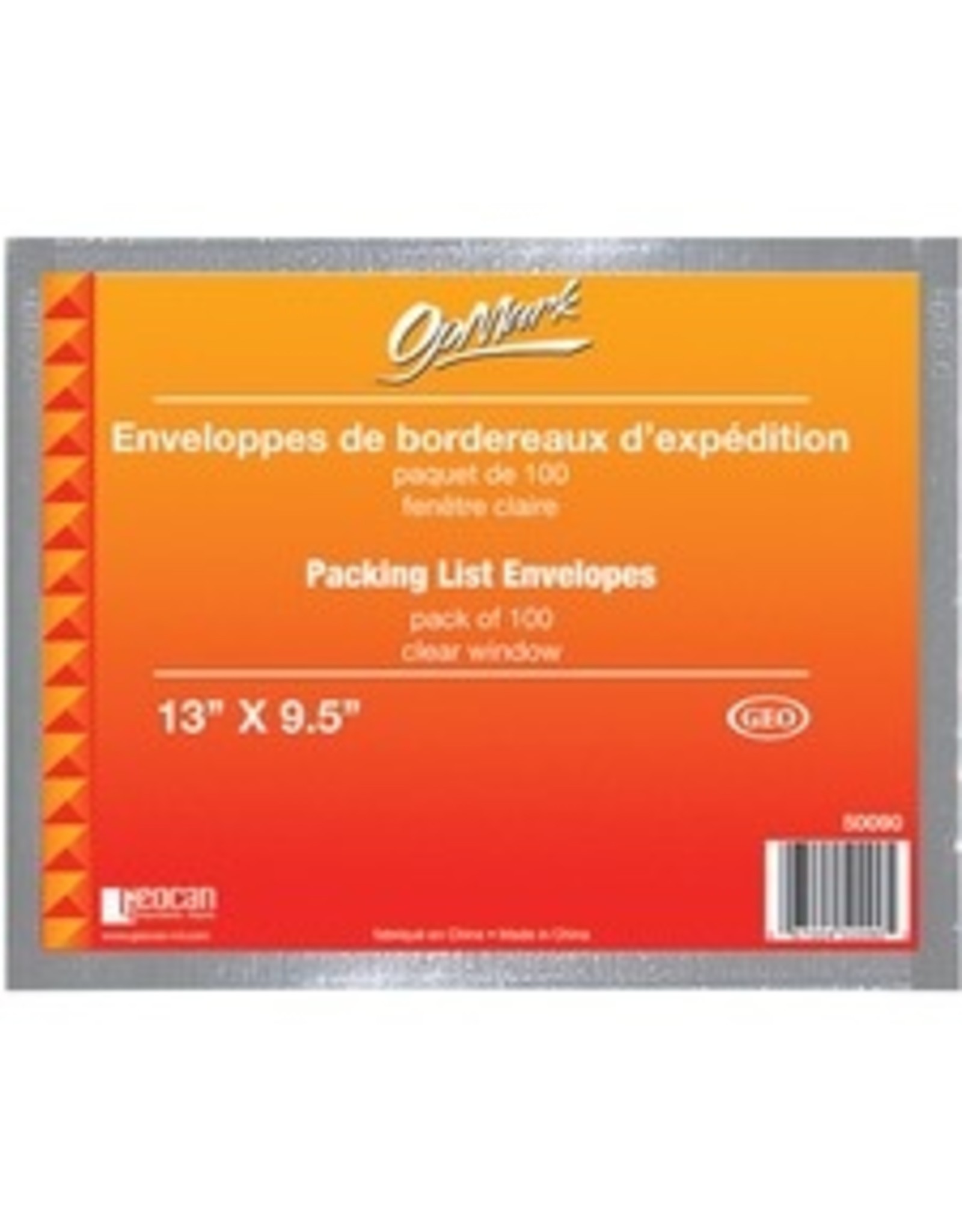 SHIP ENV. 13X9.5, 100/PK