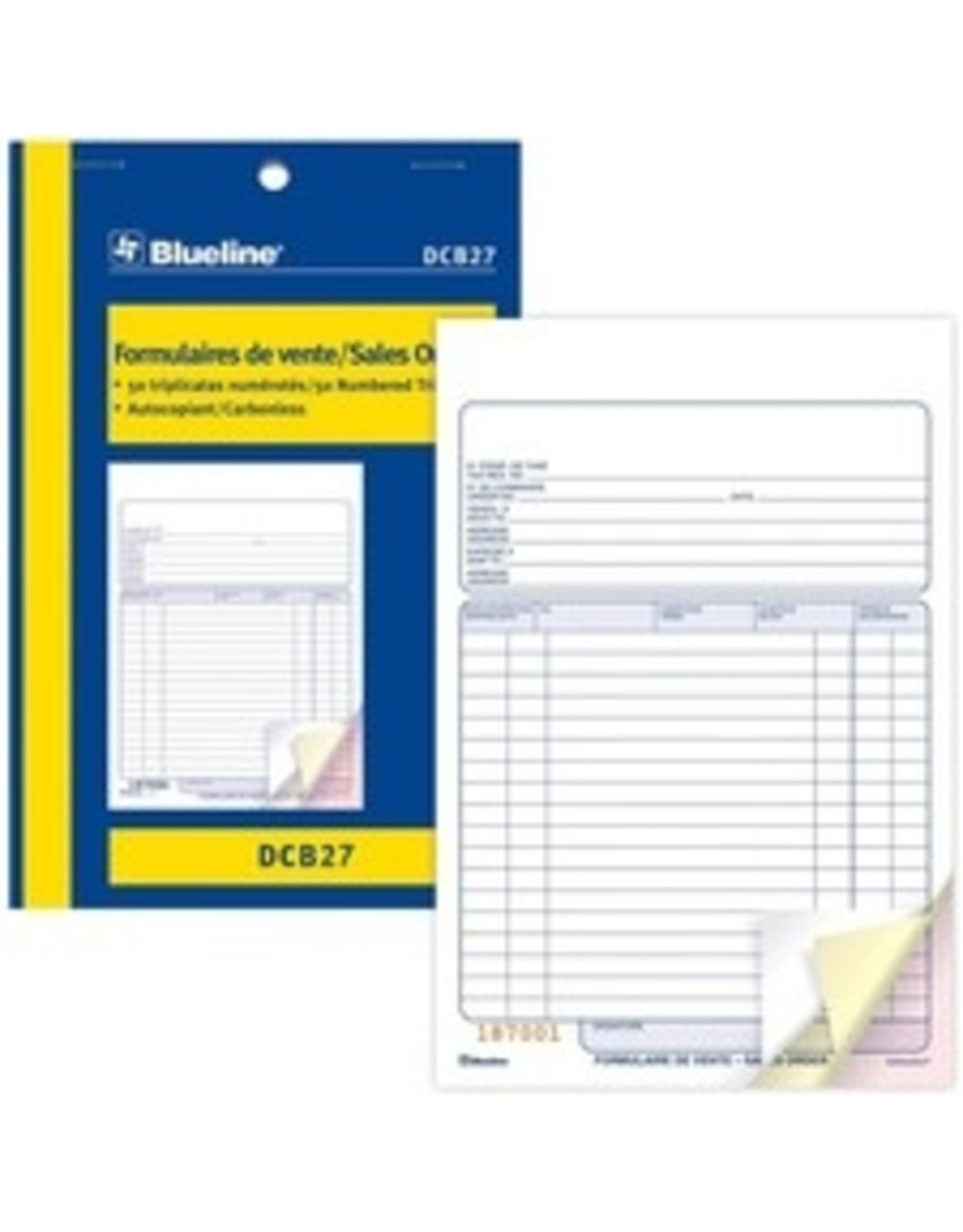 S-ORDER BOOK NCR BIL TRIP*50'S